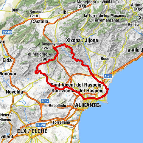 Platja de Mutxavista - Alacant / Alicante - iglesia Divina Pastora - Sant Vicent del Raspeig / San Vicente del Raspeig
