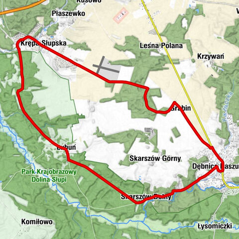 powiat słupski - Kościół pw. Świętego Antoniego z Padwy - Lubuń - Krępa Słupska