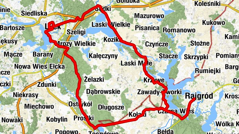 Rajgród - Kościół pw. Opatrzności Bożej - Kościół pw. Najświętszego Serca Jezusowego - Kościół pw. Podwyższenia Krzyża Świętego