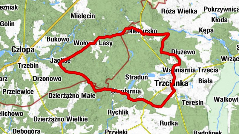 Trzcianka - Kościół pw. Świętego Jana Chrzciciela - Kościół pw. Świętego Bartłomieja Apostoła - Kościół pw. Trójcy Świętej