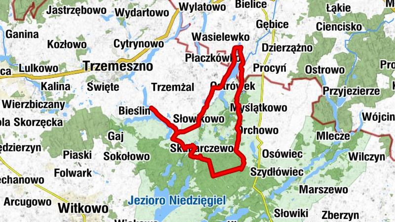 Ostrowite - Jerzykowo - Słowikowo - Kamieniec