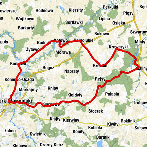 Galiny - Kaplica szpitalna - Kościół pw. Świętego Andrzeja Boboli - Kaplica pw. Matki Boskiej Bolesnej