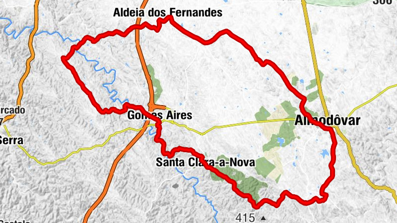 Almodôvar - Monte da Charrua - Santa Clara-a-Nova - Santo Amaro