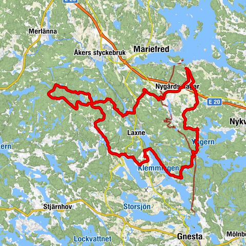 Taxinge-Näsby - Finkarby - Sågbacken - Nygårds hagar