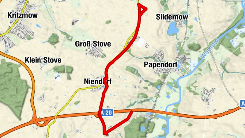 Pölchow - Pölchow Ausbau - Niendorf - Sandkrug