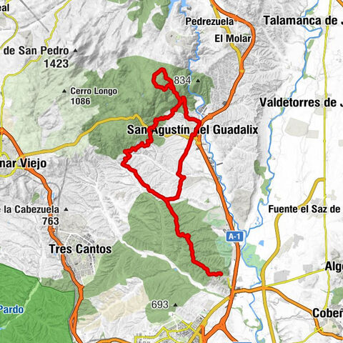 Fuente del Fresno - San Sebastián de los Reyes - Peñas Rubias - San Agustín del Guadalix