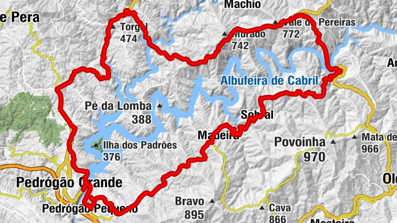 Pedrógão Pequeno - Senhora da Confiança - Capela do Senhor Jesus de Vale Terreiro - Restaurante Lago Verde