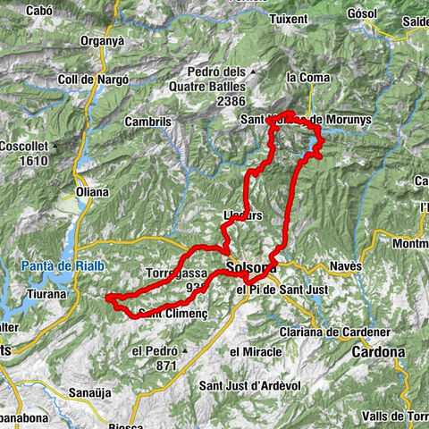 Sant Llorenç de Morunys - Torregassa - el Serrat Alt - Serrat de la Bandera