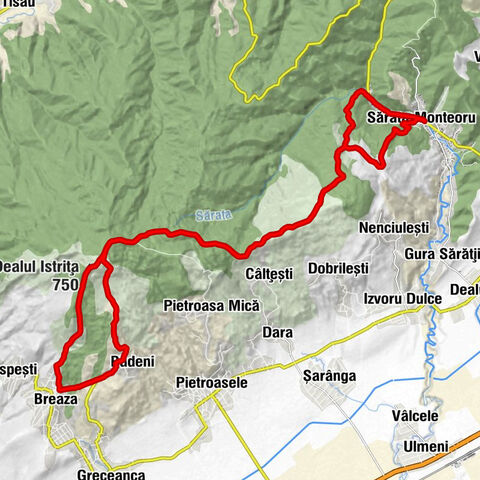 Sărata-Monteoru - Ceres - Dealul Istrița - Breaza