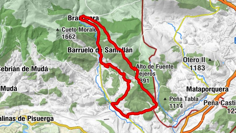 Barruelo de Santullán - Peña Cocoto - Alto del Pical - Iglesia de Santo Tomás