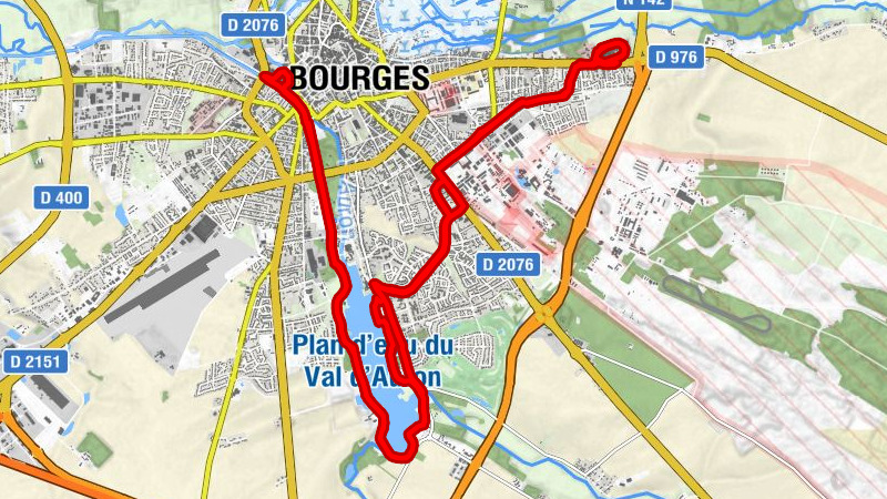 La Folie Bâton - Val d'Auron - Marais de Robinson - Bourges