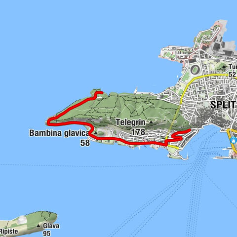 Split - Meje - Kašjuni Beach Viewpoint