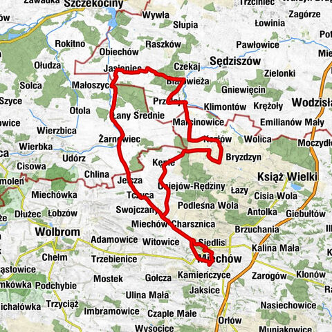 Miechów - Kościół pw. Świętego Jana Chrzciciela - Kościół pw. Świętego Wojciecha w Łanach Wielkich - Kościół pw. Podwyższenia Krzyża Świętego w Kozłowie