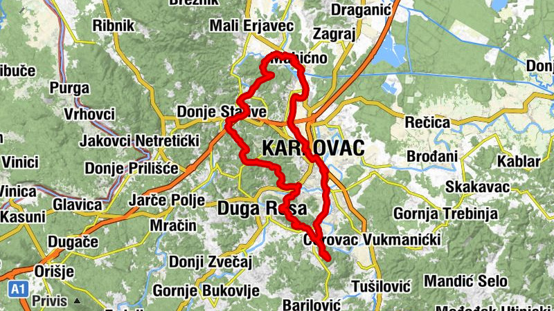 Mahićno - Planinarska kuća "Ivanova Hiža" - Sv. Antun Pustinjak - Vinica