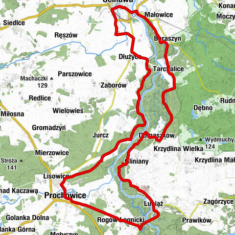 Prochowice - Kościół pw. św. Piotra i Pawła - Ścinawa - Kaplica pw. św. Jana Nepomucena