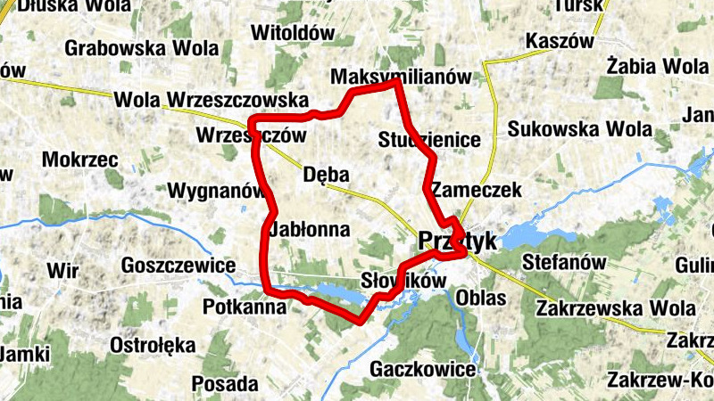 Przytyk - Słowików - Jagodno - Feliksów