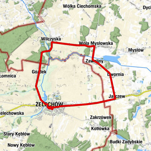 Żelechów - Księżyzna - Księżyzna Wschodnia - Klamka