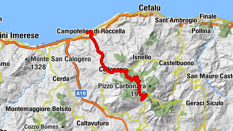 Campofelice di Roccella - La Fontana - Portella Colla - Rifugio Ostello della Giuventu