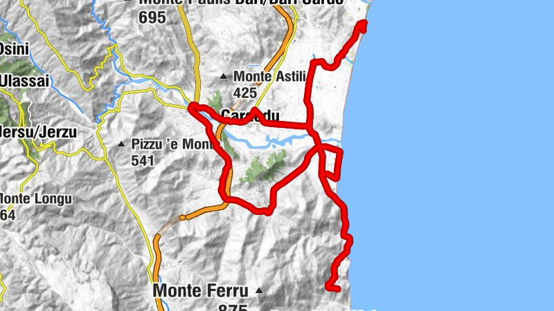 Torre di Bari - La Vela - Cala Surya - Depau