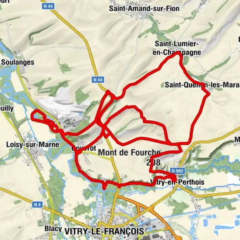 Saint-Quentin-les-Marais - Église Saint-Quentin - Église Saint-Martin - Mont de Fourche