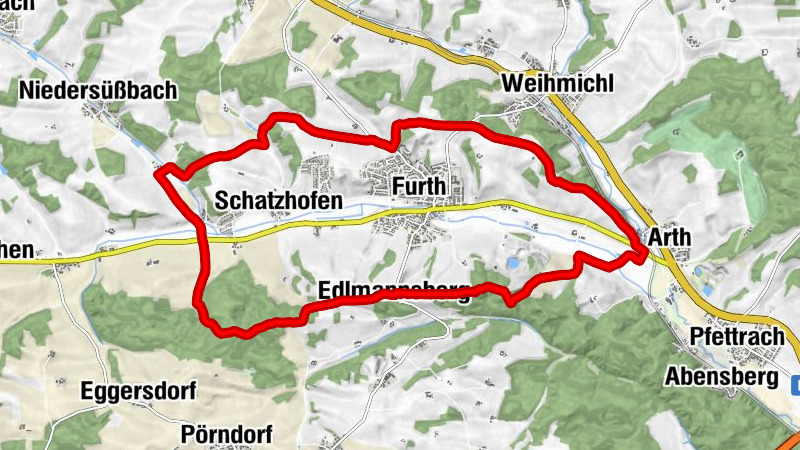 Arth - Wald-Heini - Schluckinger Kapelle - Furth