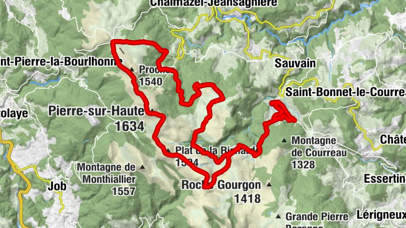 Le Crozet - Refuge du Garnier - Gite-auberge du Col du Béal - Chalet-refuge de Chapouilloux à Chalmazel