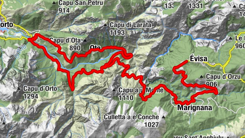 Fontaine du Pont de Porto - Chidazzo - Marignana - Église Saint-Jean Baptiste