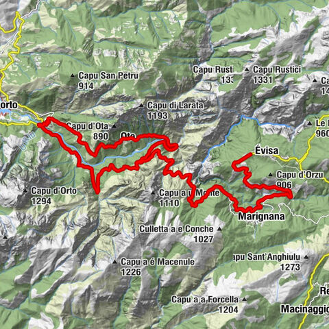 Fontaine du Pont de Porto - Chidazzo - Marignana - Église Saint-Jean Baptiste