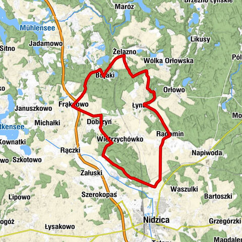 powiat nidzicki - Dobrzyń - Frąknowo - Nibork Drugi