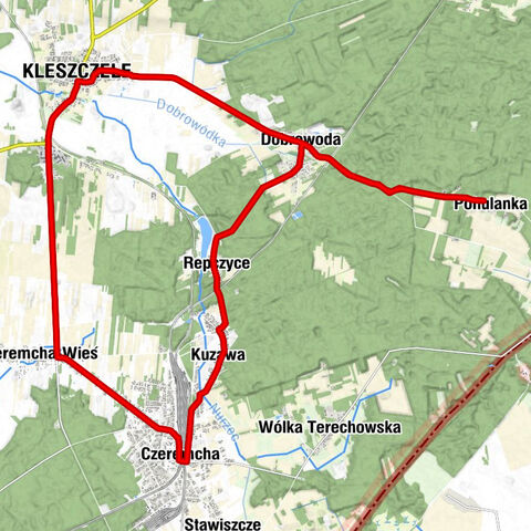 Pohulanka - Cerkiew pw. Świętej Paraskiewy - Cerkiew pw. św. Barbary - Kościół pw. Matki Bożej Częstochowskiej Królowej Polski