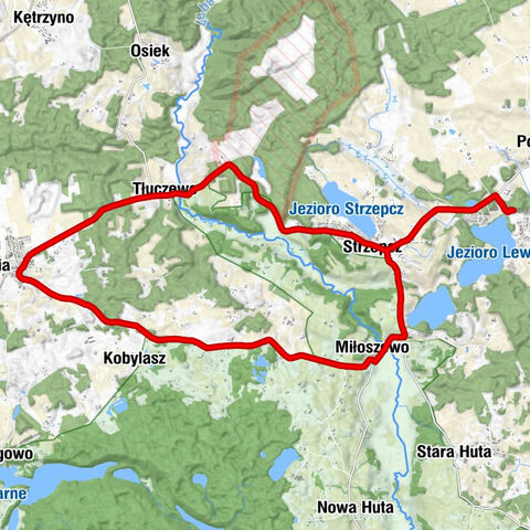 Lewinko - Starowiejski Rów - Strzepcz - Kościół pw. Świętej Marii Magdaleny