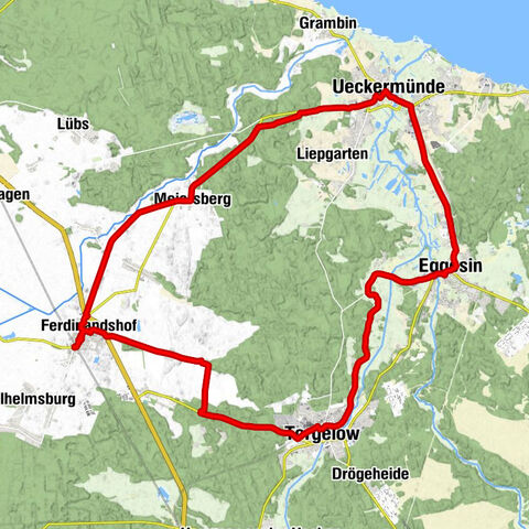 Ferdinandshof - Filialkirche Herz Jesu - Evangelische Dorfkirche - Pfarrkirche Mariä Himmelfahrt