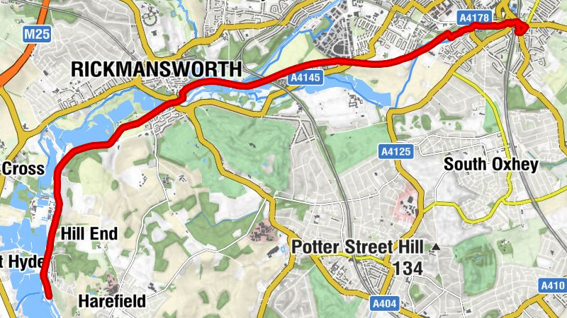 Bushey - Watford - Rickmansworth - Slough