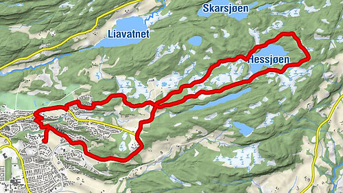 Stjørdal - Remyra - Husåsen - Dølin