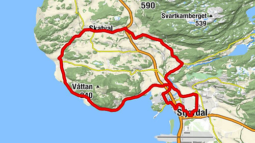 Velvangan - Åsan - Stjørdal - Skjervauran