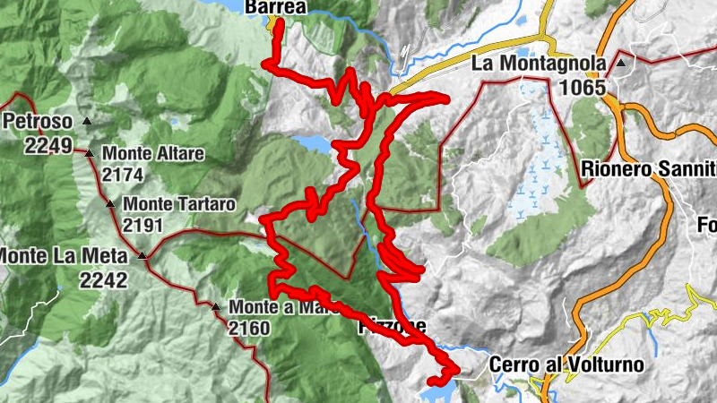 Belvedere - Barrea - Alfedena - Pizzone