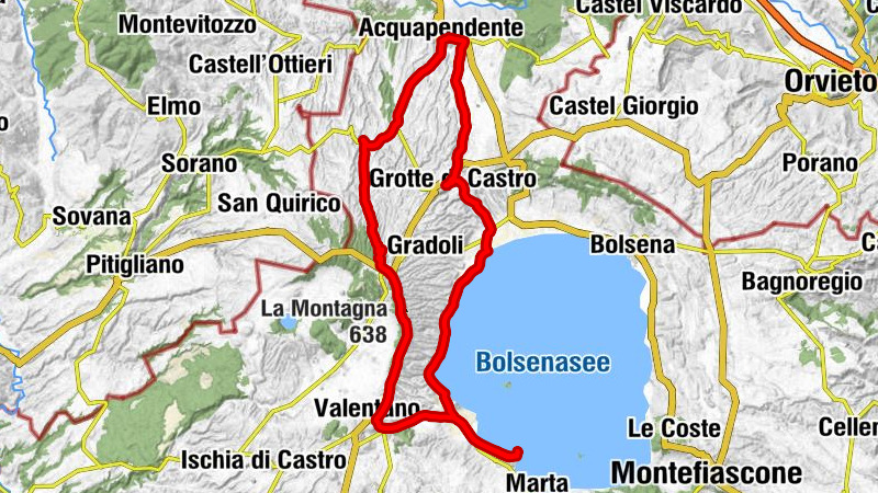 San Carlo - Colle Virgutti - La Montagna - Poggio della Vaccareccia