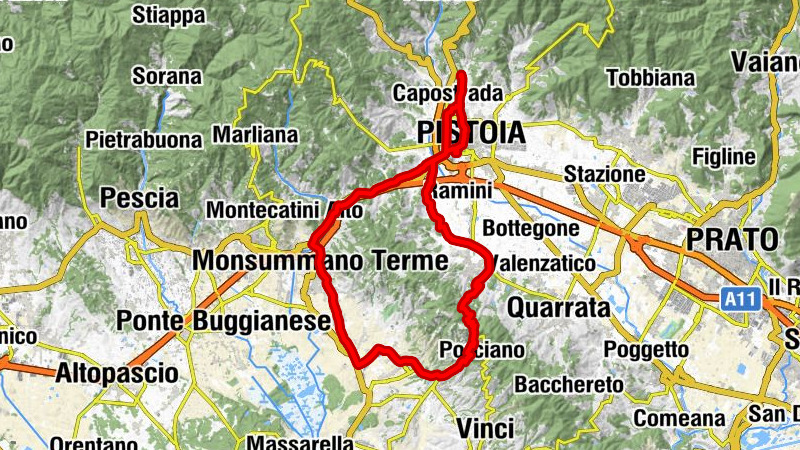 Valdibrana - Chiesa di San Rocco - San Leopoldo - Basilica di Maria Santissima della Fontenuova