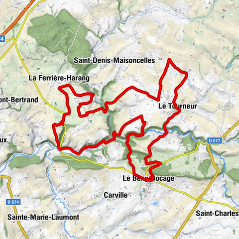 Le Bény-Bocage - La Tostainerie - La Heurtaudière - Église du Tourneur