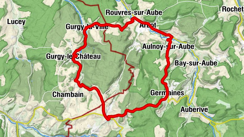 Aulnoy-sur-Aube - Le Sanglier - Église Saint-Maurice - Église Saint-Nicolas