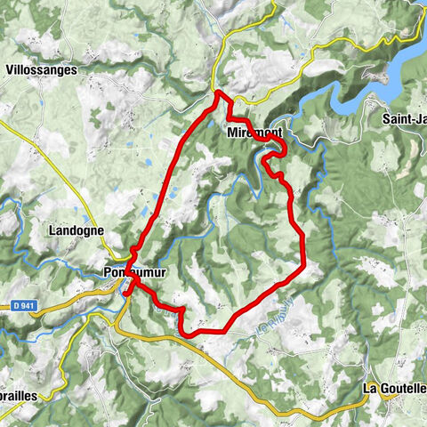 Pontaumur - Les Bouchons - Laschamp - Grégottier