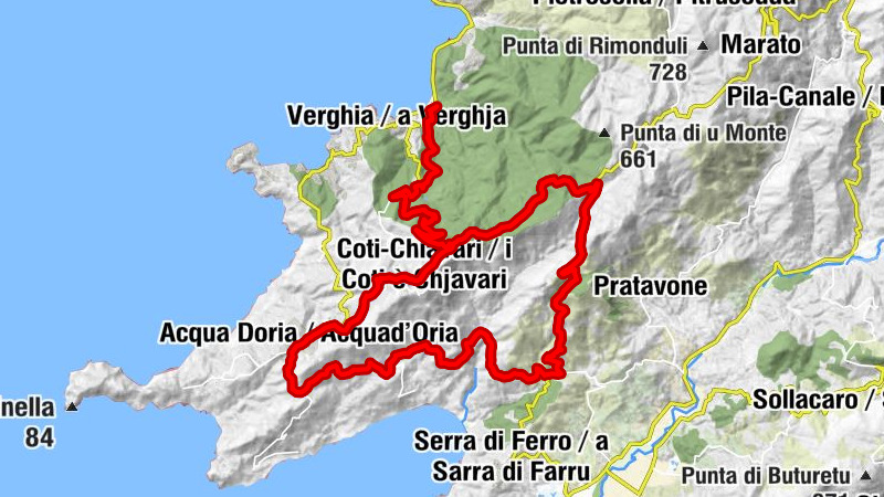 Coti-Chiavari - Bocca di u Curtonu - A' Baracca - Chapelle Saint-Marc