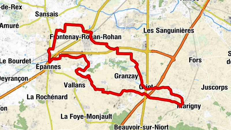 Marigny (Deux-Sèvres) - Champ de Beau - Chausse Roy - La Guigneraie