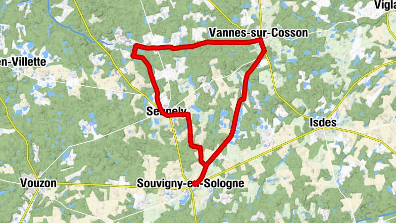 Souvigny-en-Sologne - Vannes-sur-Cosson - Sennely - Église Saint-Jean-Baptiste et Saint-Léger