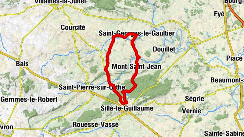 Saint-Germain-de-Coulamer - Église Saint-Jean-Baptiste - Col de la Croix des 6 chemins - Lotissement la Boufource