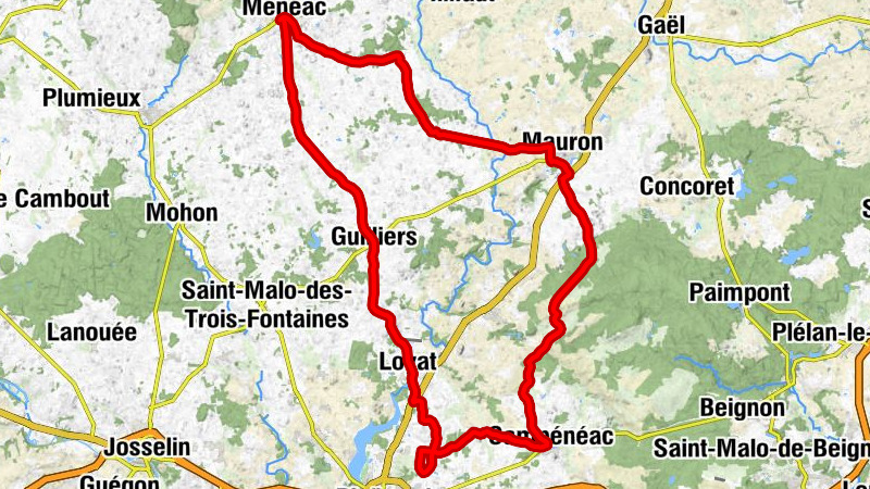 Ménéac - Église Saint-Brieuc - Église Sainte-Onenne - Église Saint-Pierre-et-Saint-Paul