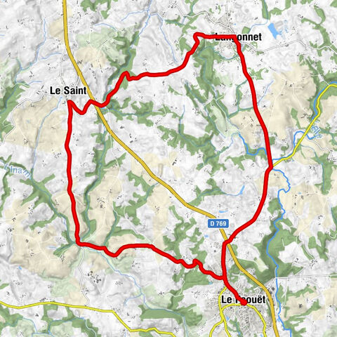 Le Faouët - Coat Palès - Penfel - Porz en Haie
