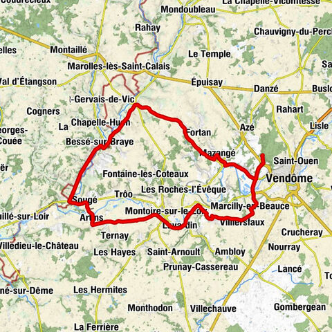 Vendôme-Villiers TGV - Église Saint-Genest - Église Saint-Pierre - Église Saint-Lubin