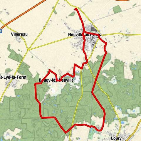 Saint-Germain le Grand - Neuville-aux-Bois - La Chaumiere - Bougy-lez-Neuville
