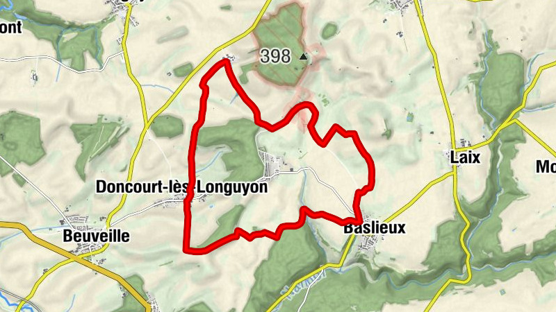 Baslieux - Praucourt - La Croix Picard - Doncourt-lès-Longuyon